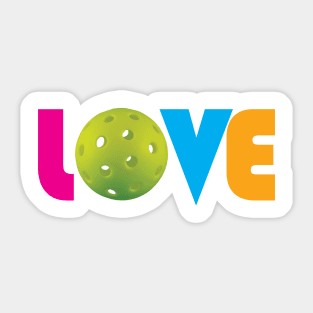 Love Pickleball - Valentine's Day Sticker